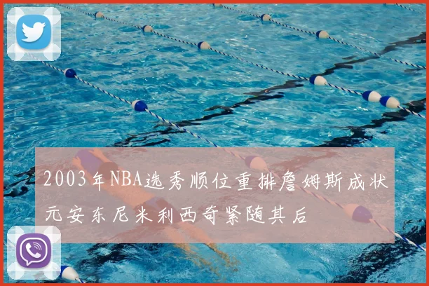 2003年NBA选秀顺位重排詹姆斯成状元安东尼米利西奇紧随其后